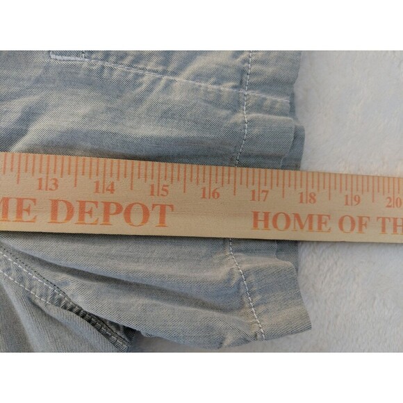 Gramicci Original Freedom Light Blue Cotton Button Short Sleeve Shirt Medium - Picture 8 of 16